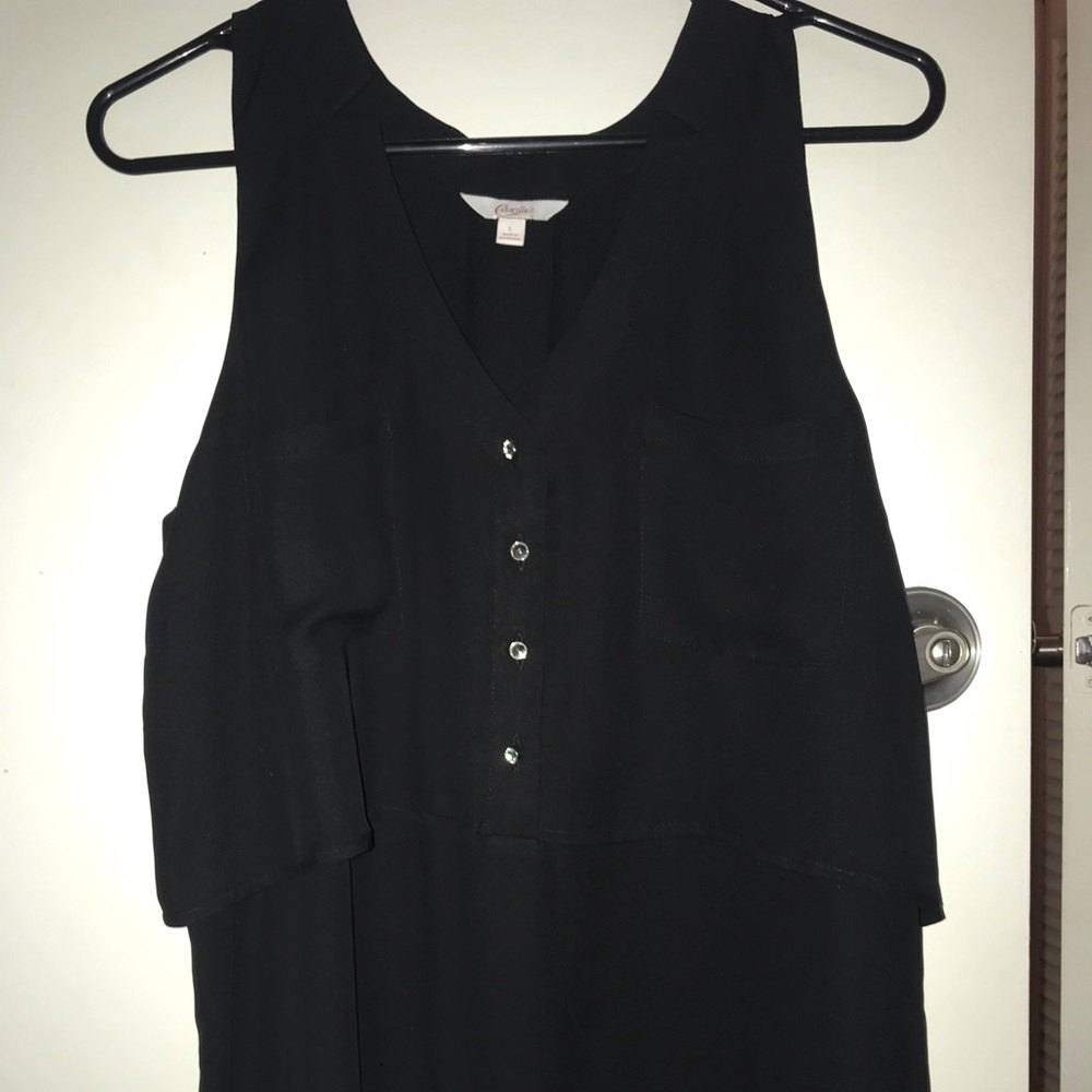 Black tank top